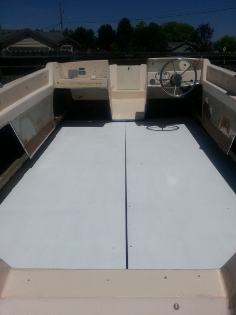 NEW BOAT FLOOR -- PAINTED